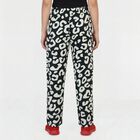 Women's Black Regular Fit Solid Pyjama, काला, small