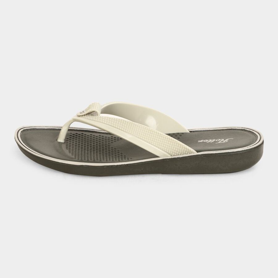Ladies' Slippers, Beige, large image number null