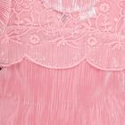 Girls' Bright Pink High Neck Romantic T-Shirt, गुलाबी, small image number null