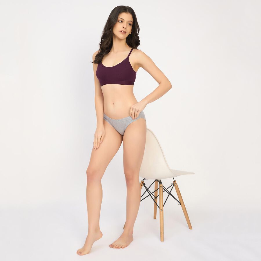 Ladies' Bra, Wine, large image number null