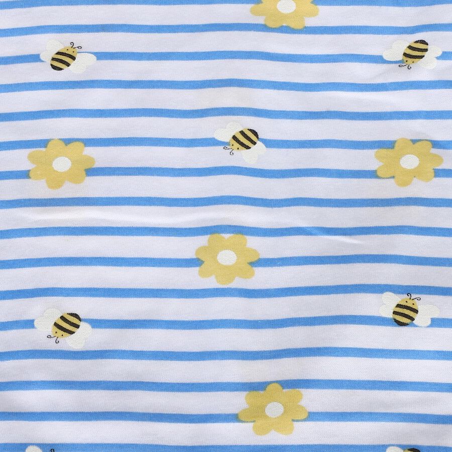 Infants Light Blue Round Neck Short Set Upper and Bottom Set, Light Blue, large