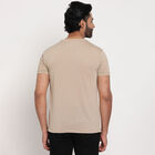 Round Neck T-Shirt, Beige, small image number null