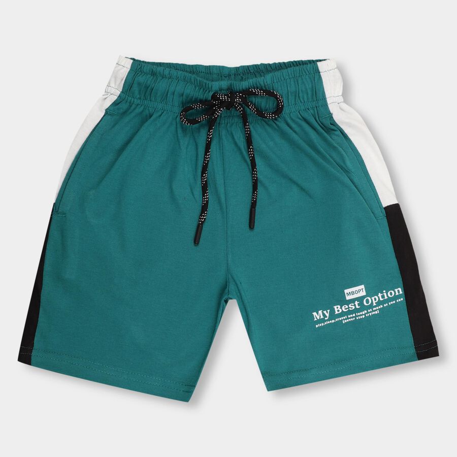Boys' Bermudas, Teal Blue, large image number null