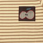 Boys Beige Crew Neck Regular T-Shirt, Beige, small