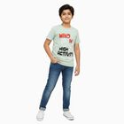 Boys' Half Sleeves T-Shirt, Light Green, small image number null