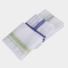 Men's Dark Grey Classic Pack of 3 Handkerchief, गहरा ग्रे, small