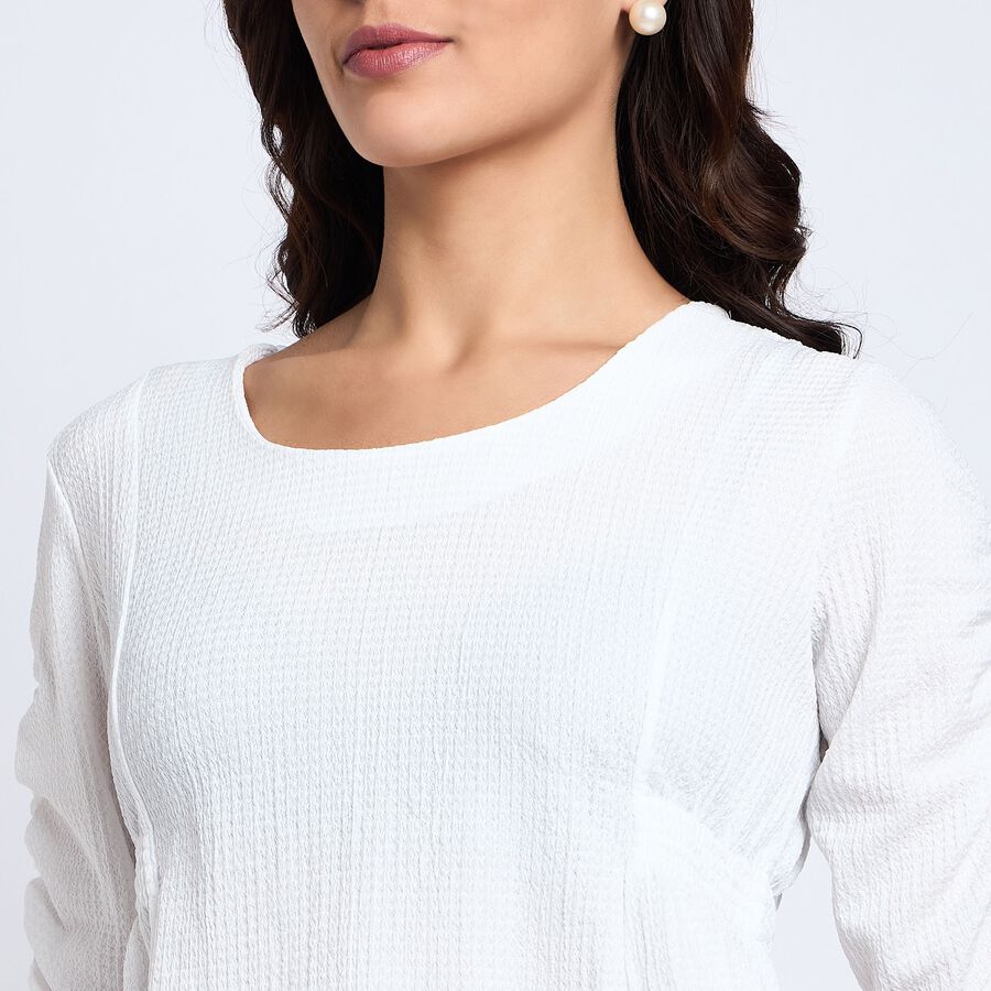Ladies'  Crop  Top, सफ़ेद, large image number null