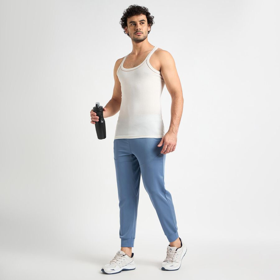 Men's 100% Cotton Gym T-Shirt , Beige, large image number null