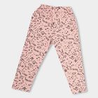 Girls' Light Pink Printed Cotton Blend Pyjama, Light Pink, small image number null