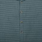 Boys Green Cotton Camp Collar Casual Shirt, गहरा हरा, small