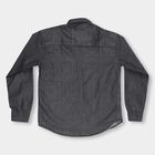 Boys Jet Black Classic Casual Shirt, काला, small image number null