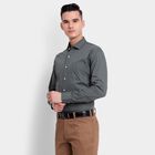 Men's 100% Cotton Formal Shirt, गहरा हरा, small image number null