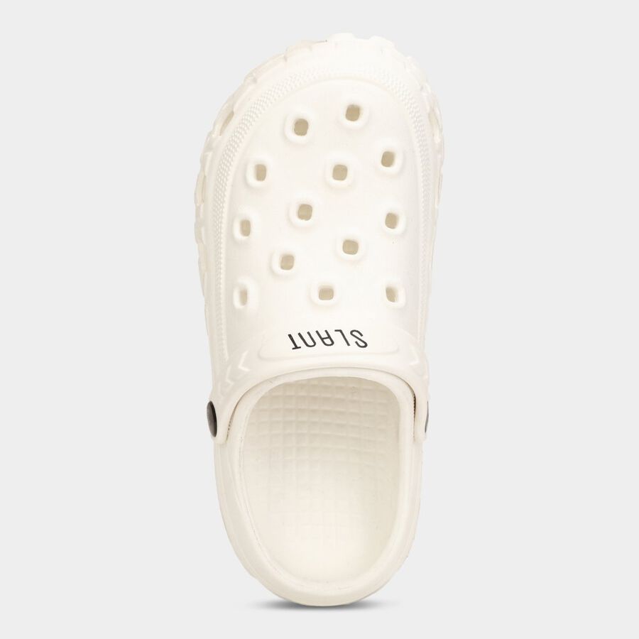 Boys Solid Clog, सफ़ेद, large image number null