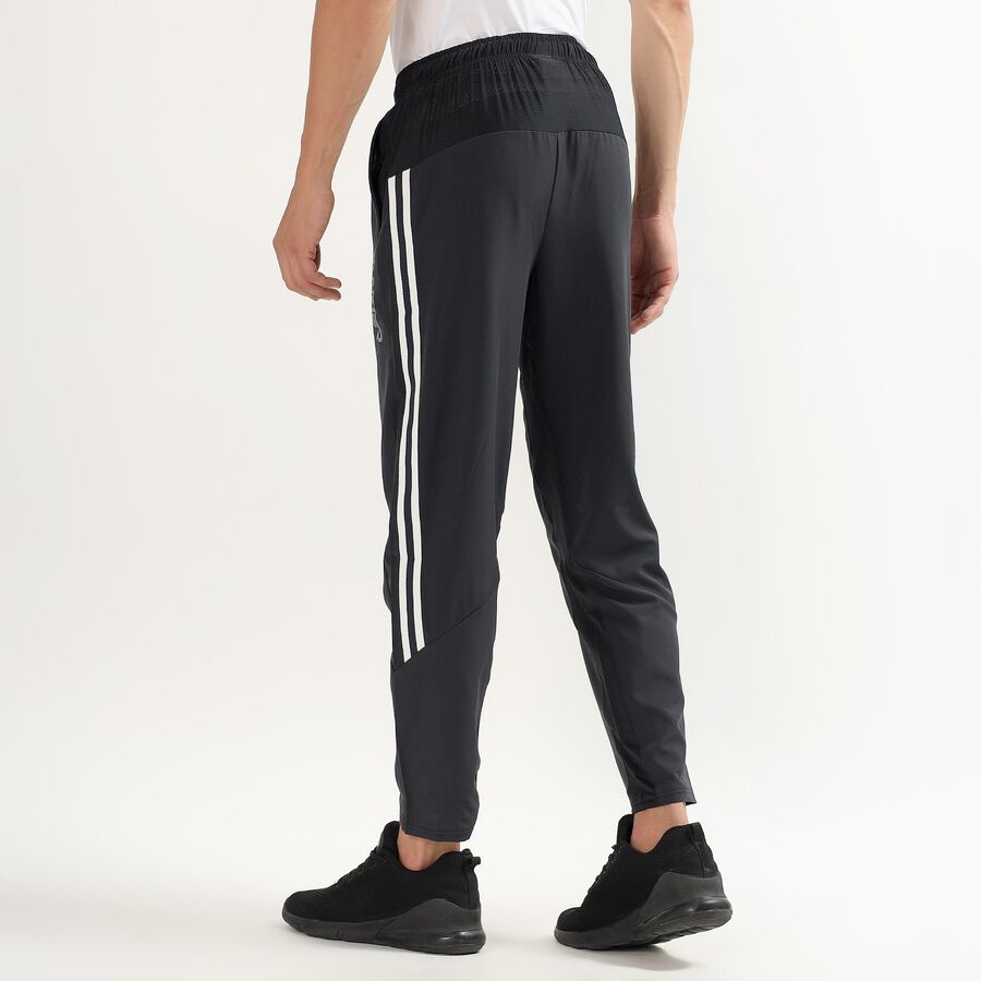 Unisex Charcoal Black Regular Fit Active Track Pants, Dark Grey, large image number null