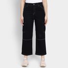 Ladies' 100% Cotton Jeans , Black, small image number null