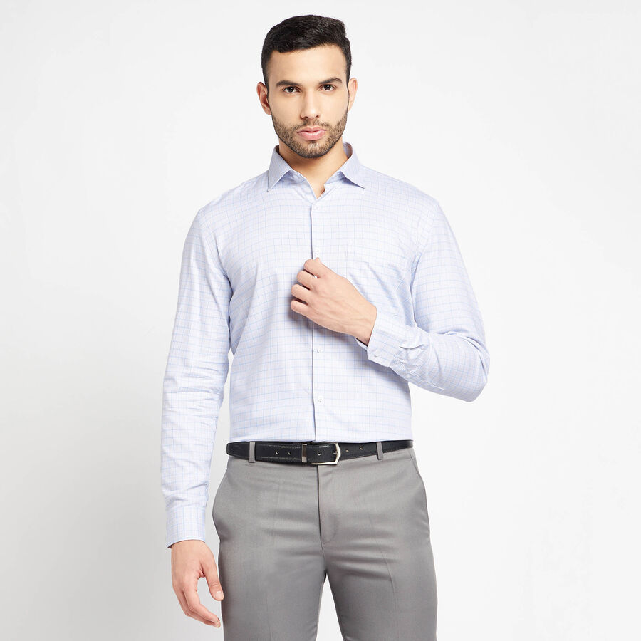 Cotton Checks Casual Shirt, Beige, large image number null