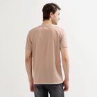 Men's Light Pink Round Neck Slim Fit Printed T-Shirt, Light Pink, small image number null