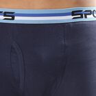 Men's 100% Cotton Long Length Trunks, Navy Blue, small image number null