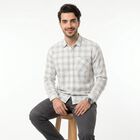 Men's Mid Blue Cotton Long Sleeve Button-Down Regular Fit Shirt, Mid Blue, small