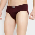 Solid V-Cut Brief, Wine, small image number null