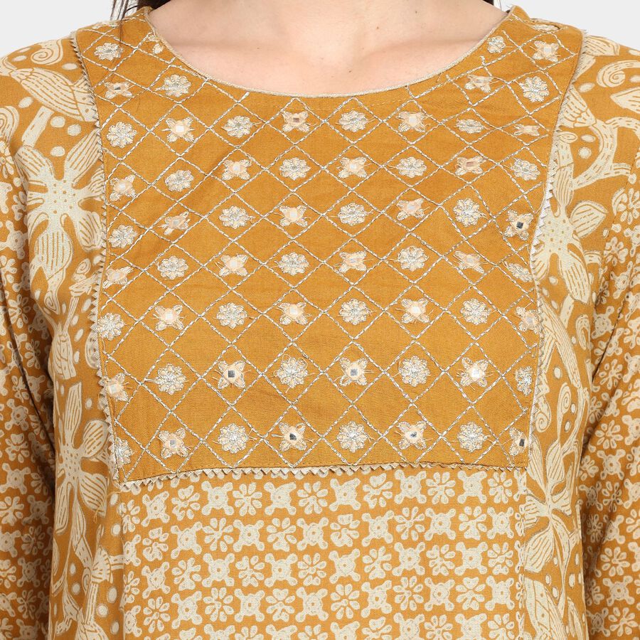 Ladies' Kurta, Mustard, large image number null