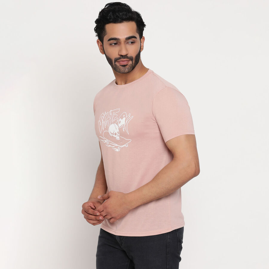 Round Neck T-Shirt, Light Pink, large image number null