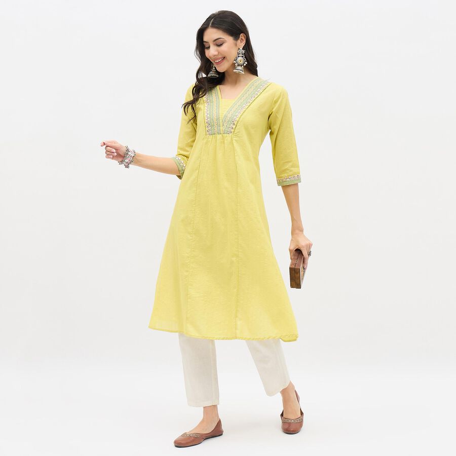 Ladies' Kurta, Olive, large image number null