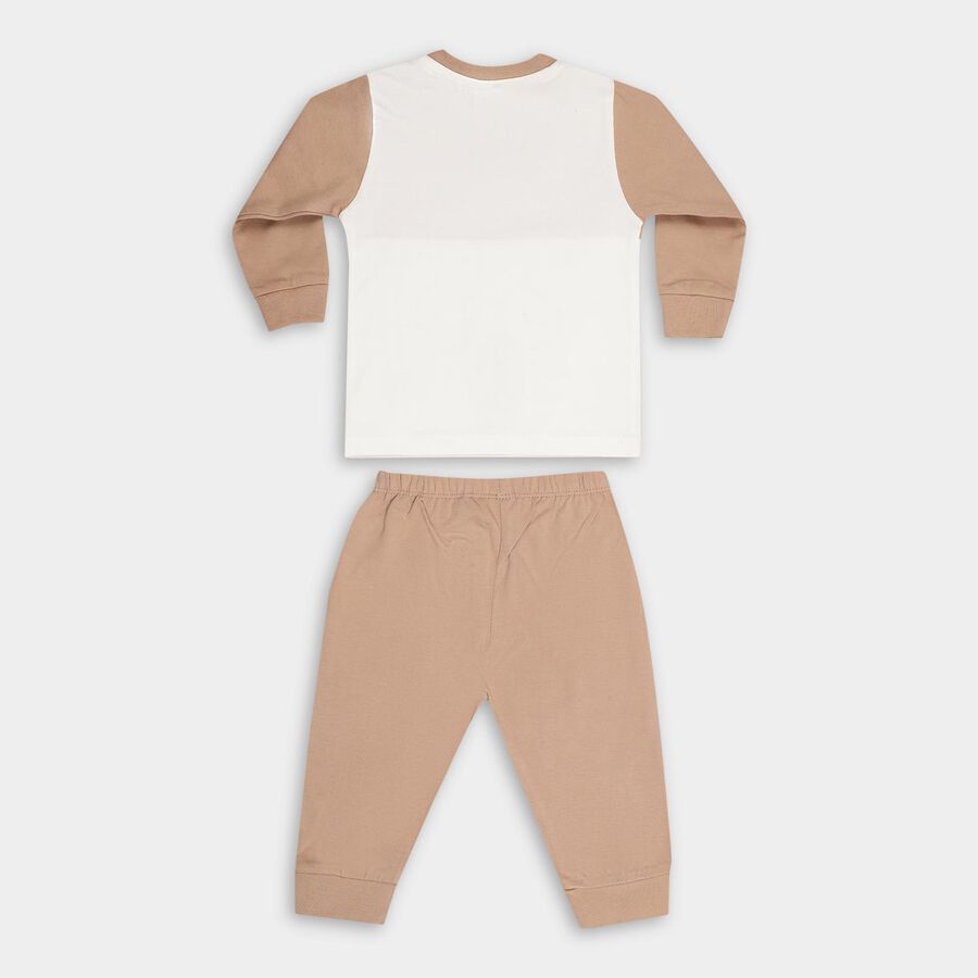 Infants' 100% Cotton Baba Suit , Beige, large image number null