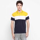 Cut & Sew Polo Shirt, Mustard, small image number null
