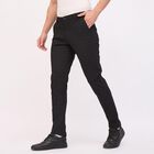 Men's Slim Fit Casual Trousers, Black, small image number null