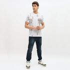 Men's Round Neck Half Sleeves T-Shirt, सफ़ेद, small image number null