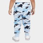 Infants Blue Camouflage Printed Cotton Pyjama, Light Blue, small