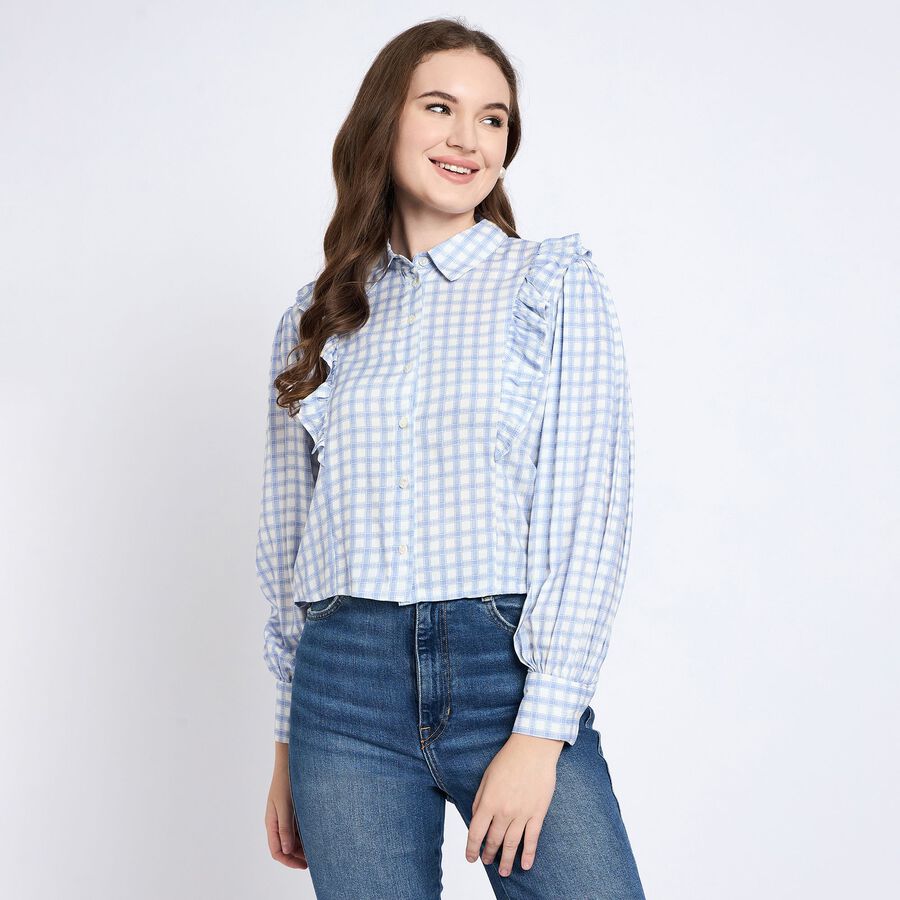 Ladies' Shirt, हल्का नीला, large image number null