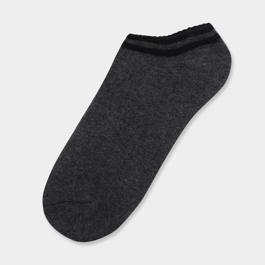 Cotton Ankle Socks, Charcoal, large image number null