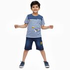Boys' Woven Baba Suit, नेवी ब्लू, small image number null
