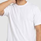 Men's White Round Neck Regular Drifit T-Shirt, White, small