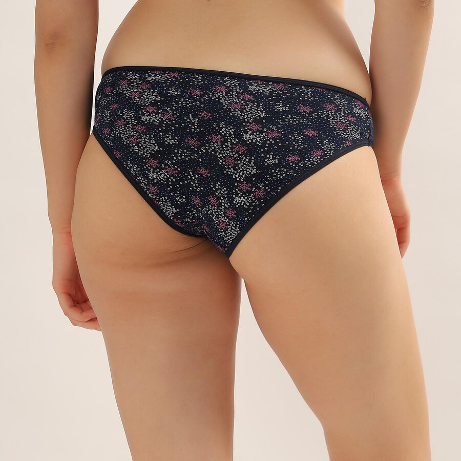 Ladies' 100% Cotton Panty , Navy Blue, large image number null