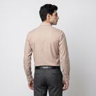 Men's Beige Formal Shirt, Beige, small