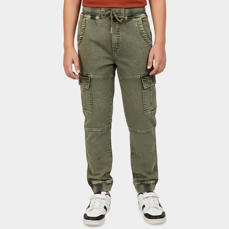 Boys' Trouser, Olive, large