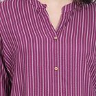 Ladies' Kurta , बैंगनी, small image number null
