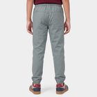Boys Mid Blue Regular Fit Cargo Trousers, मध्यम नीला, small