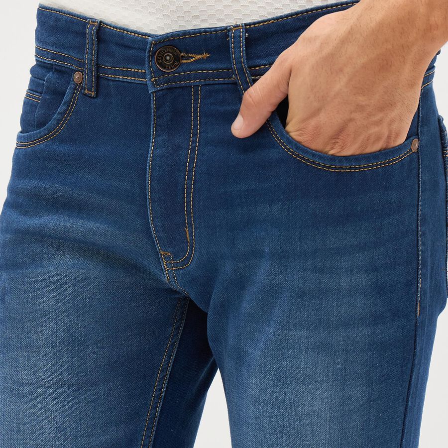 Men's Skinny Jeans, Dark Blue, large image number null