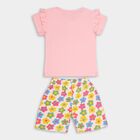 Girls' 100% Cotton Short Set , Light Pink, small image number null