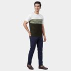 Men's Green Round Neck Classic T-Shirt, Light Green, small