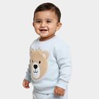 Infants Light Baby Blue Crew Neck Casual Sweatshirt, Light Blue, small image number null