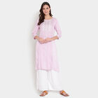 3/4th Sleeves Straight Kurta, Lilac, small image number null