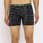 Men's 100% Cotton Trunks, काला, small