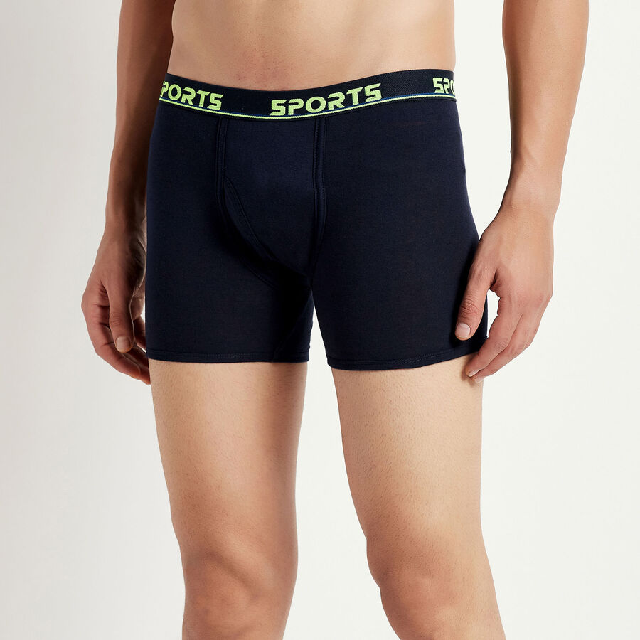 Cotton Solid Trunk, Navy Blue, large image number null