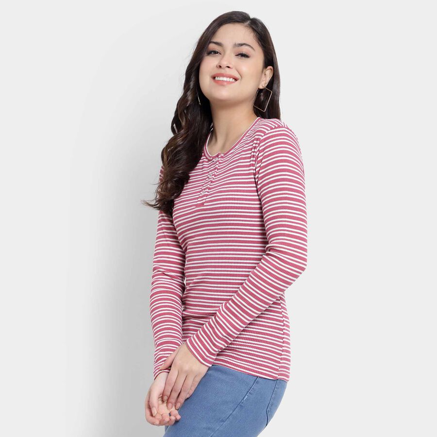 Stripes Top, Purple, large image number null