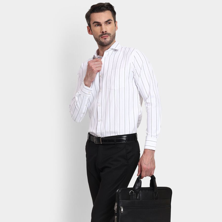 Men's Formal Shirt , ऑफ व्हाइट, large image number null